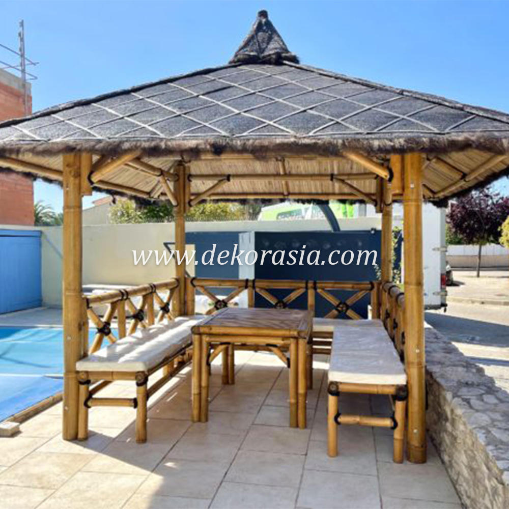 Bamboo Gazebo for Home Garden, Bamboo Gazebo Outdoor